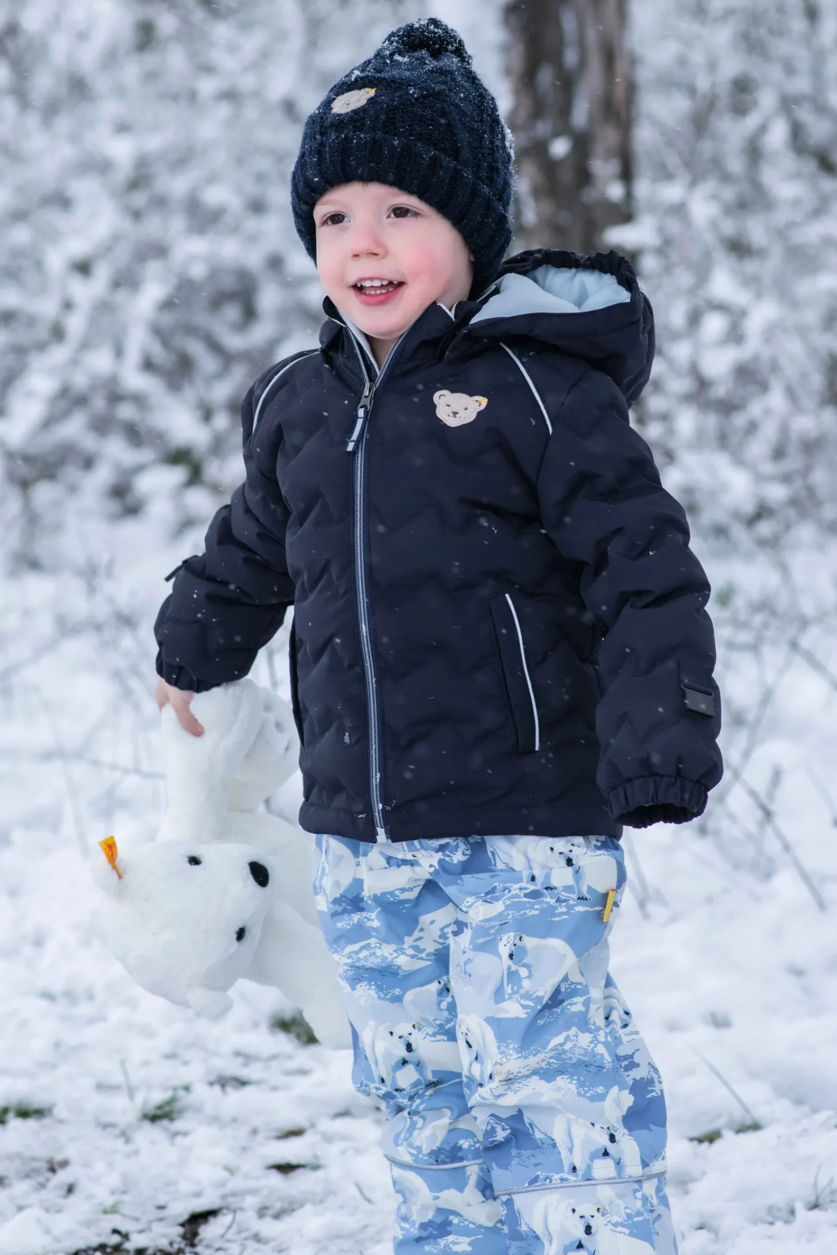 Enfant Steiff Bonnets Et Ècharpes*Bonnet, bleu foncé pour Garçons