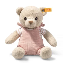 Steiff Naissance Et Baptême | Friends*GOTS ours Teddy Nele, 26 cm, rose pâle