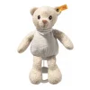 Steiff Naissance Et Baptême | Friends*GOTS ours Teddy Noah avec boîte à musique , 23 cm, beige