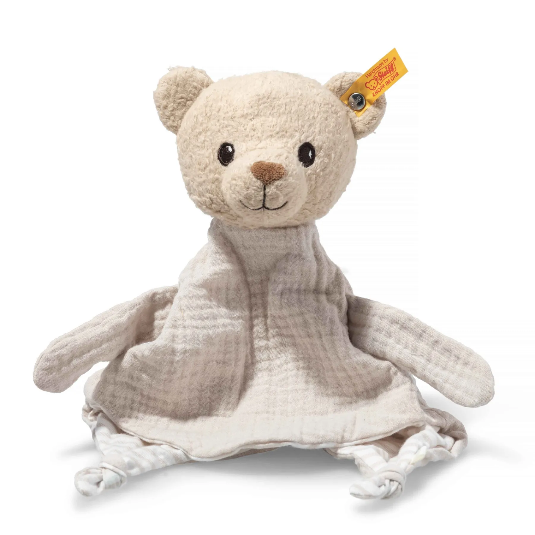 Steiff Naissance Et Baptême | Friends*GOTS ours Teddy Noah doudou , 32 cm, beige