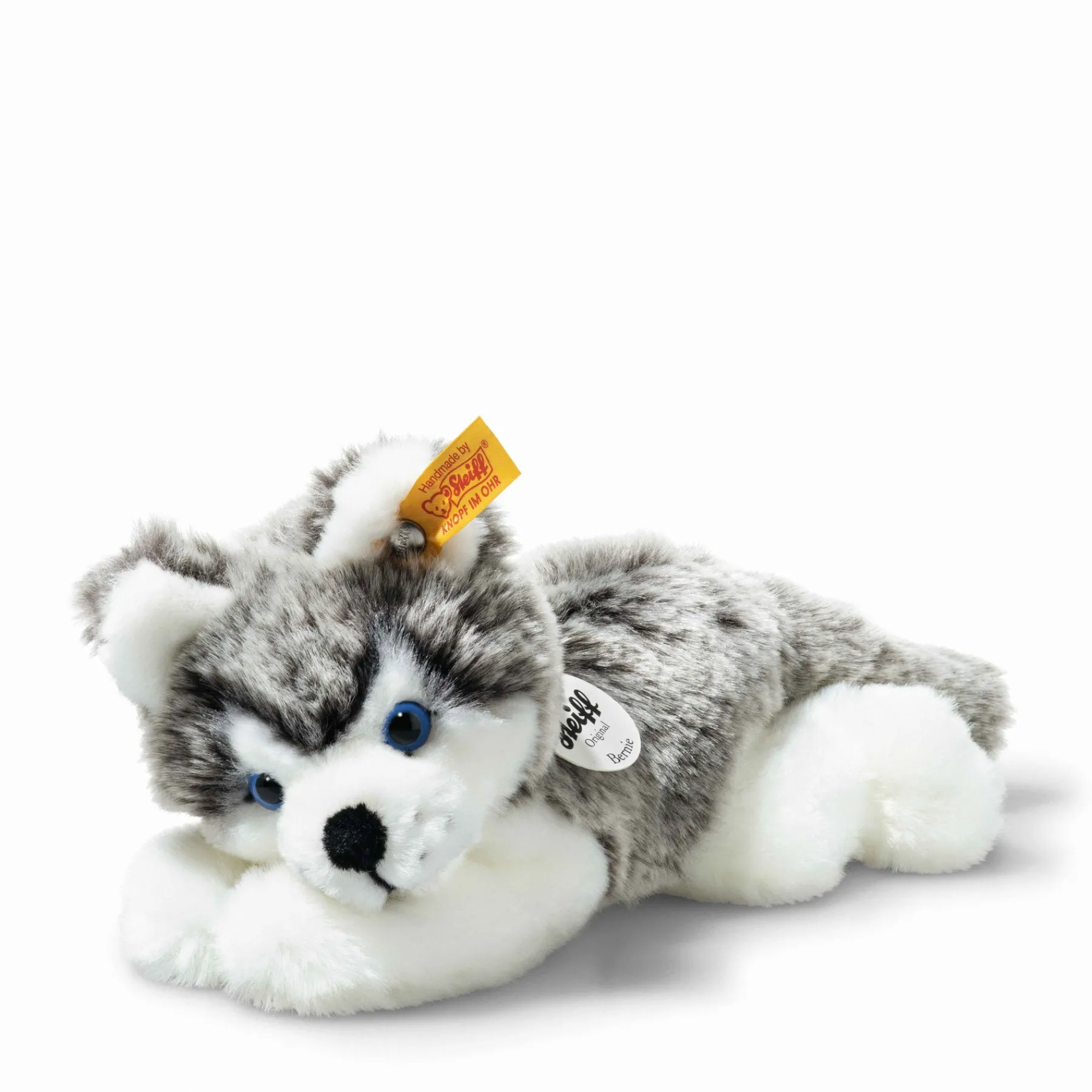 Enfant Steiff Anniversaire | Mini Peluches*Husky Bernie, 22 cm, gris foncé