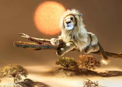 Enfant Steiff Grands Amis Steiff | Peluches Pour Enfants*Lion Leo, 45 cm, beige