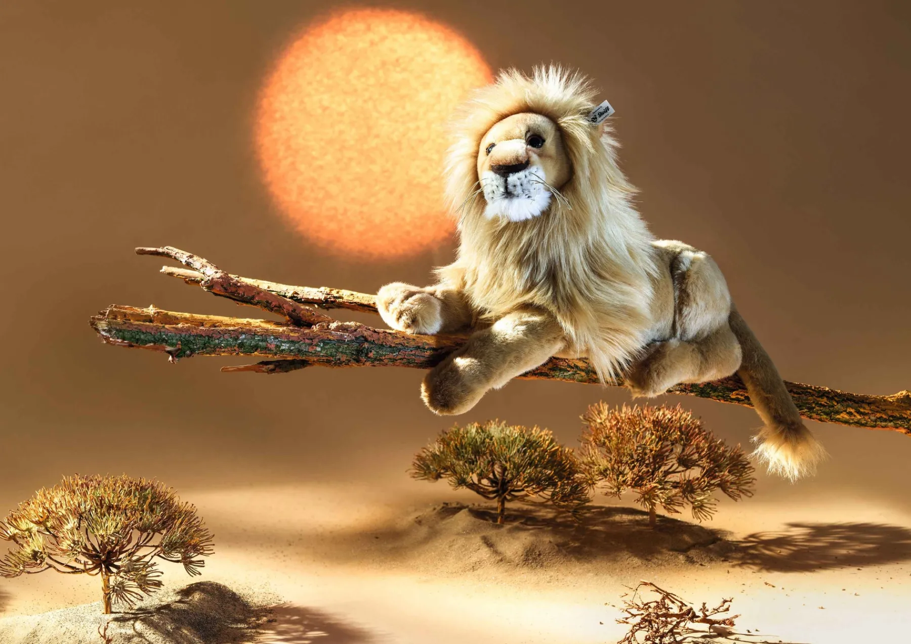 Enfant Steiff Grands Amis Steiff | Peluches Pour Enfants*Lion Leo, 45 cm, beige