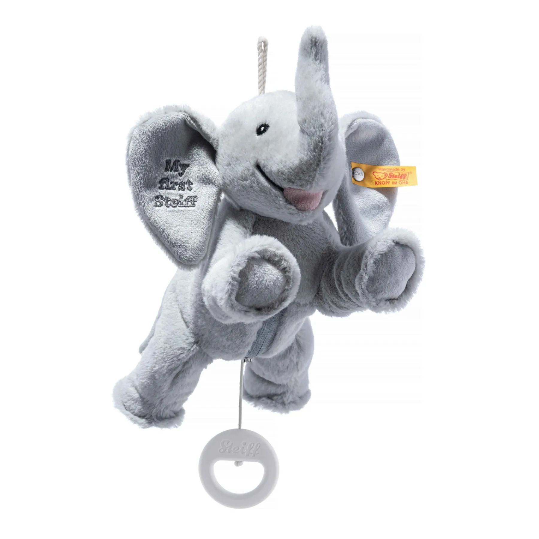 Steiff Naissance Et Baptême | Peluches Musicales*My first éléphant Ellie boîte à musique, 25 cm, gris clair