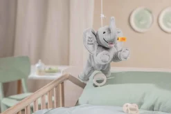 Steiff Naissance Et Baptême | Peluches Musicales*My first éléphant Ellie boîte à musique, 25 cm, gris clair