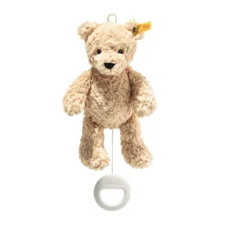 Steiff Friends | Peluches Musicales*Ours Teddy Jimmy boîte à musique, 26 cm, brun clair