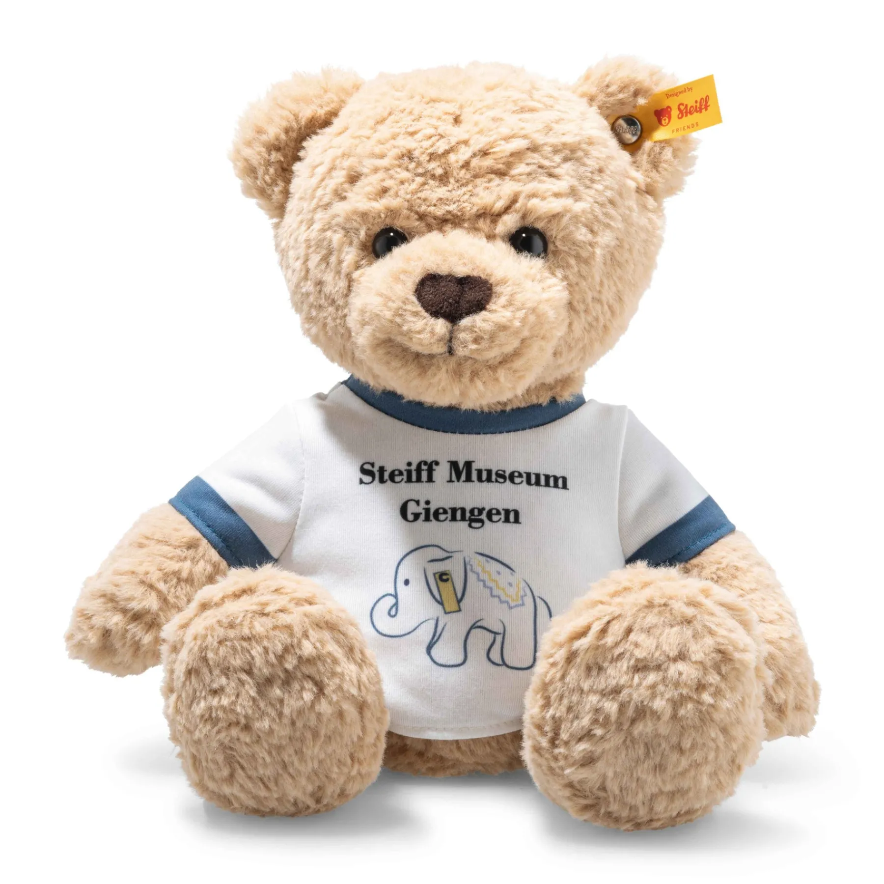 Enfant Steiff Oursons Teddy Pour Les Enfants*Ours Teddy musée Ben avec T-shirt petit éléphant, 30 cm, beige