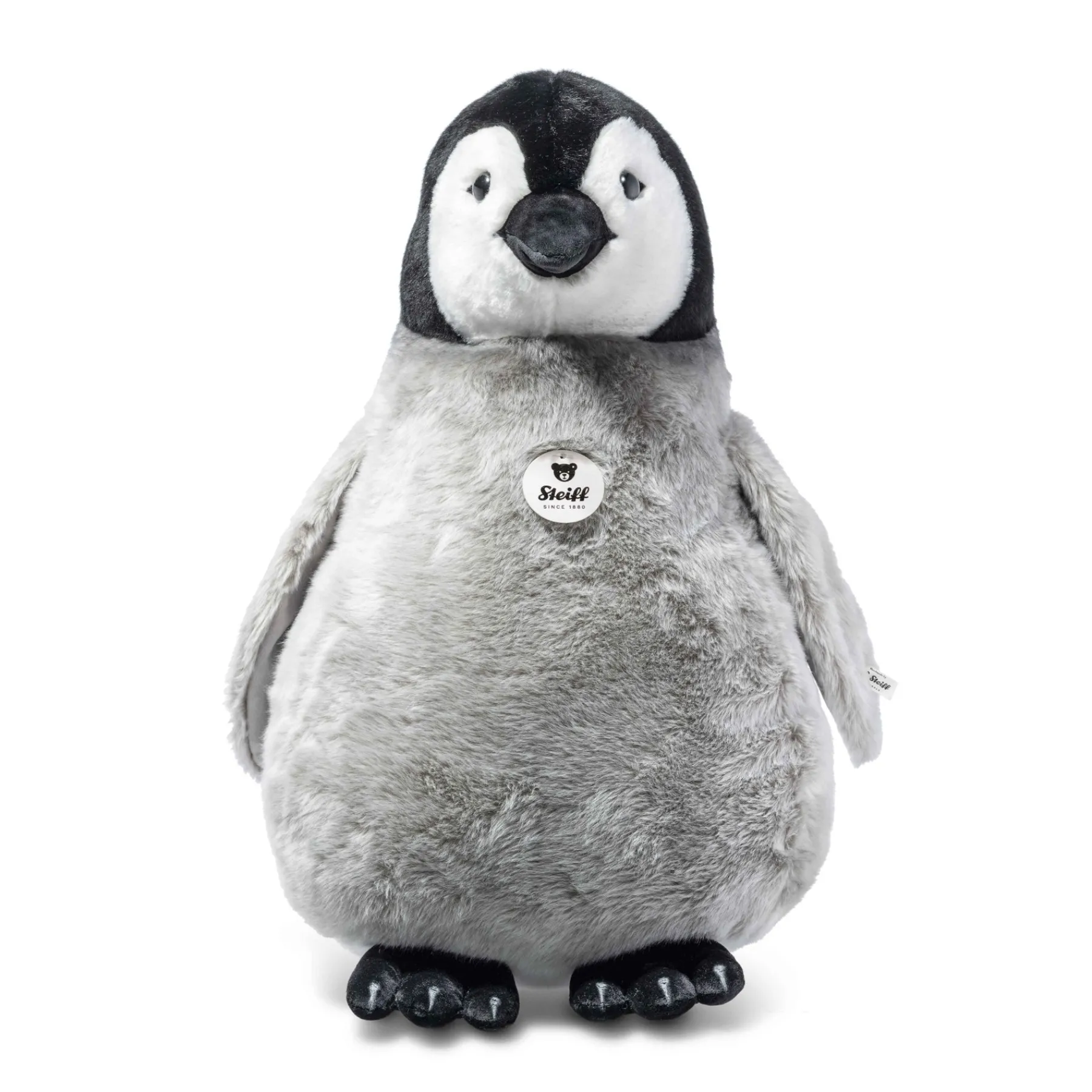 Enfant Steiff Anniversaire | Grands Amis Steiff*Pingouin Flaps, 60 cm, gris clair