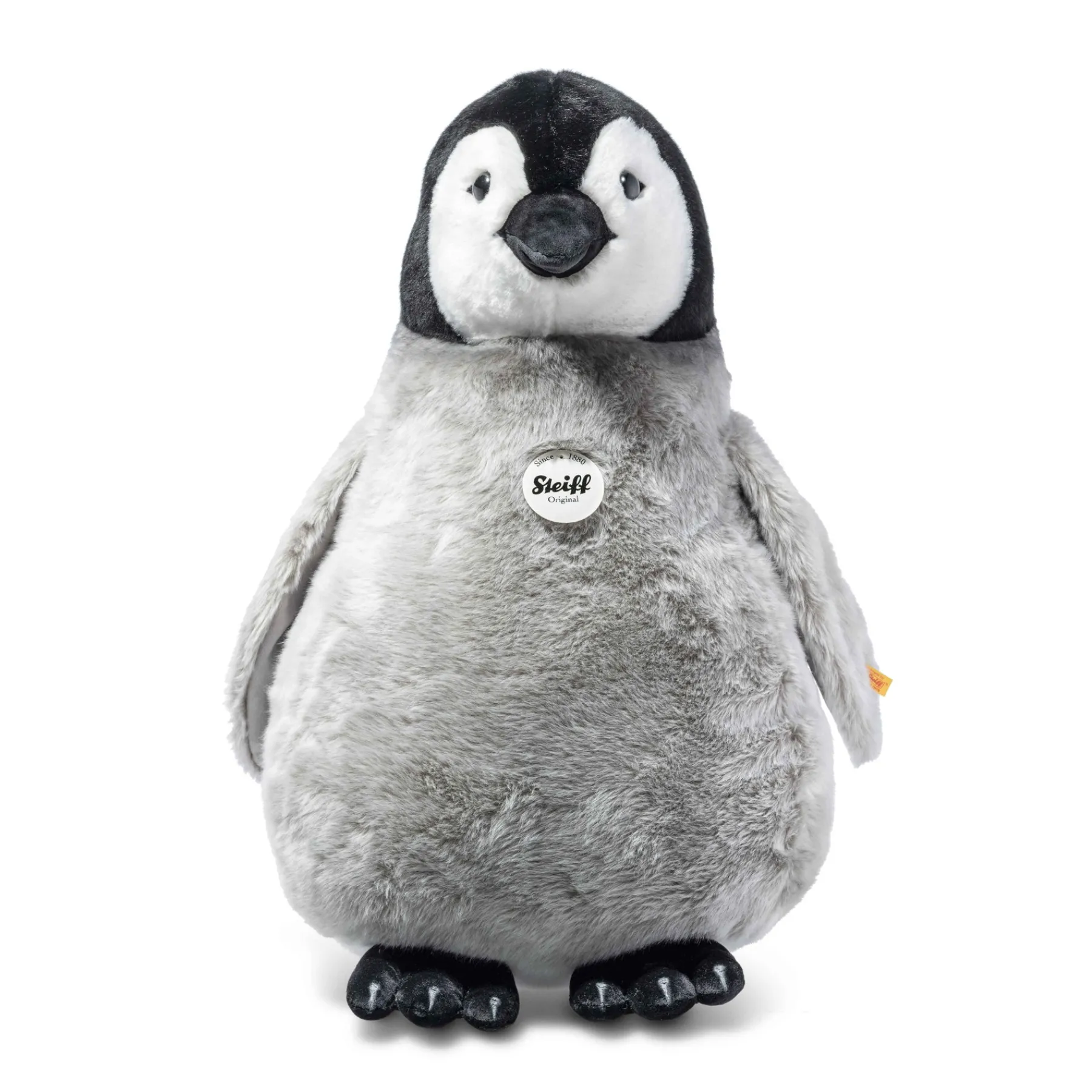 Enfant Steiff Anniversaire | Grands Amis Steiff*Pingouin Flaps, 60 cm, gris clair