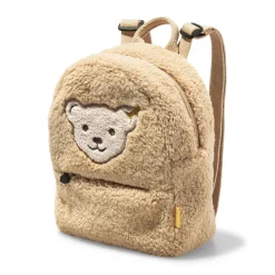 Enfant Steiff Anniversaire | Friends*Sac à dos avec voix à pression, 24 cm, beige