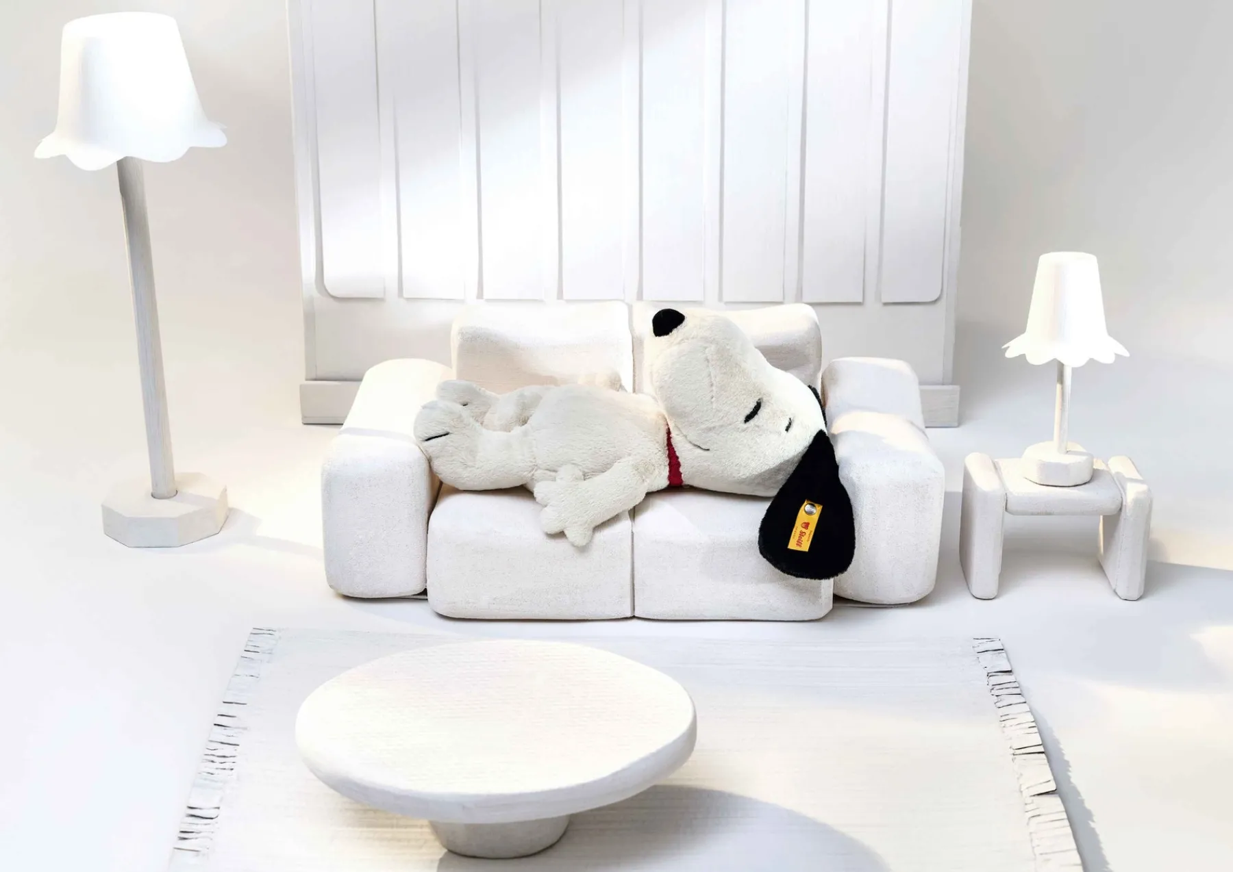 Enfant Steiff Anniversaire | Friends*Snoopy, 30 cm, blanc