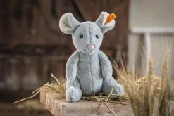 Enfant Steiff Anniversaire | Friends*Souris Cheesy, 19 cm, gris clair