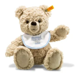 Steiff Naissance Et Baptême | Oursons Teddy Pour Bébés*Teddy bear avec un bavoir personnalisé, 30 cm, beige