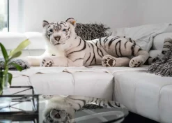 Enfant Steiff Grands Amis Steiff | Peluches Pour Enfants*Tuhin, le tigre blanc, 110 cm, blanc