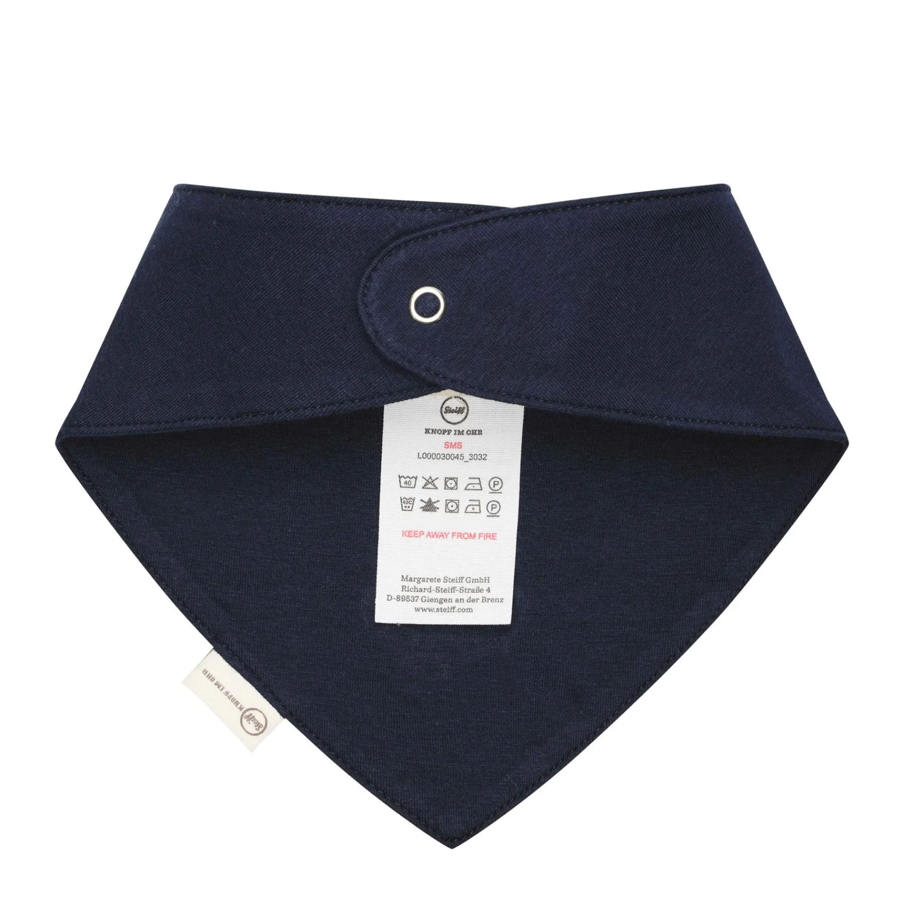 Steiff Vêtements De Bébé Certifiés Gots|Casquettes, Foulards Et Écharpes Triangulaires*Bandana GOTS, bleu foncé