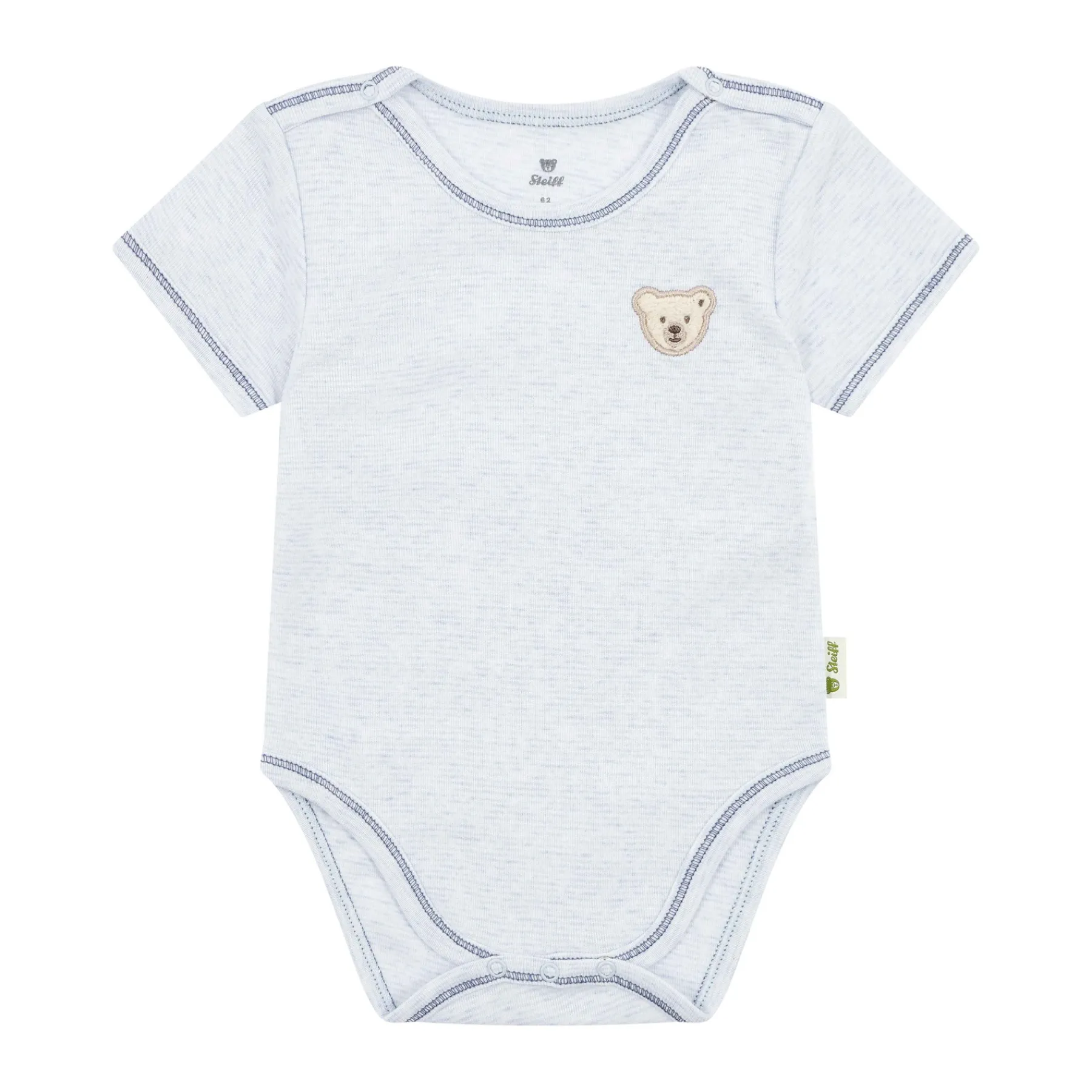 Steiff Corps, Barboteuse Et Combinaisons*Body manches courtes, bleu clair pour Garçons