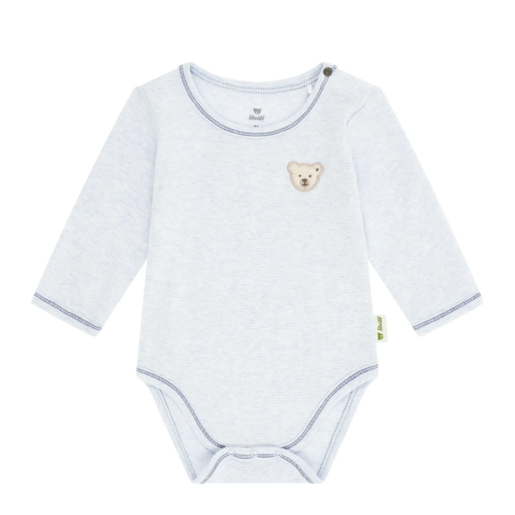 Steiff Corps, Barboteuse Et Combinaisons*Body manches longues, bleu clair pour Garçons