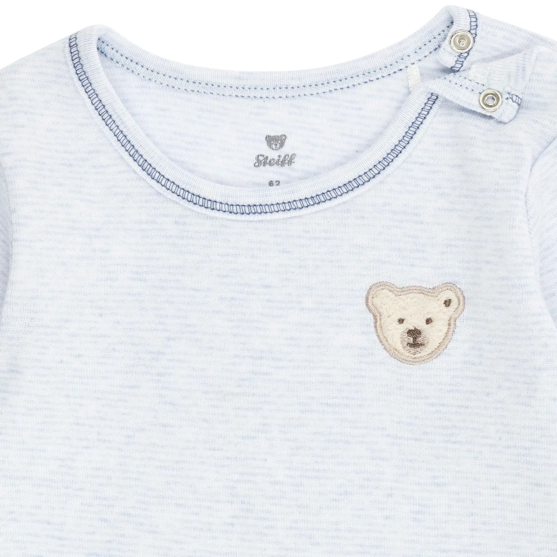 Steiff Corps, Barboteuse Et Combinaisons*Body manches longues, bleu clair pour Garçons