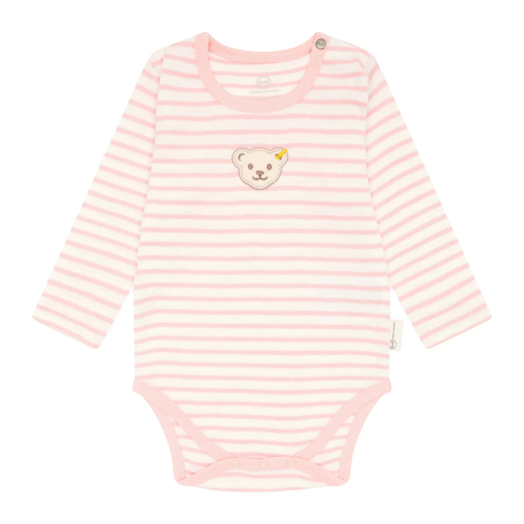 Steiff Vêtements De Bébé Certifiés Gots|Corps, Barboteuse Et Combinaisons*Body manches longues GOTS, pâle