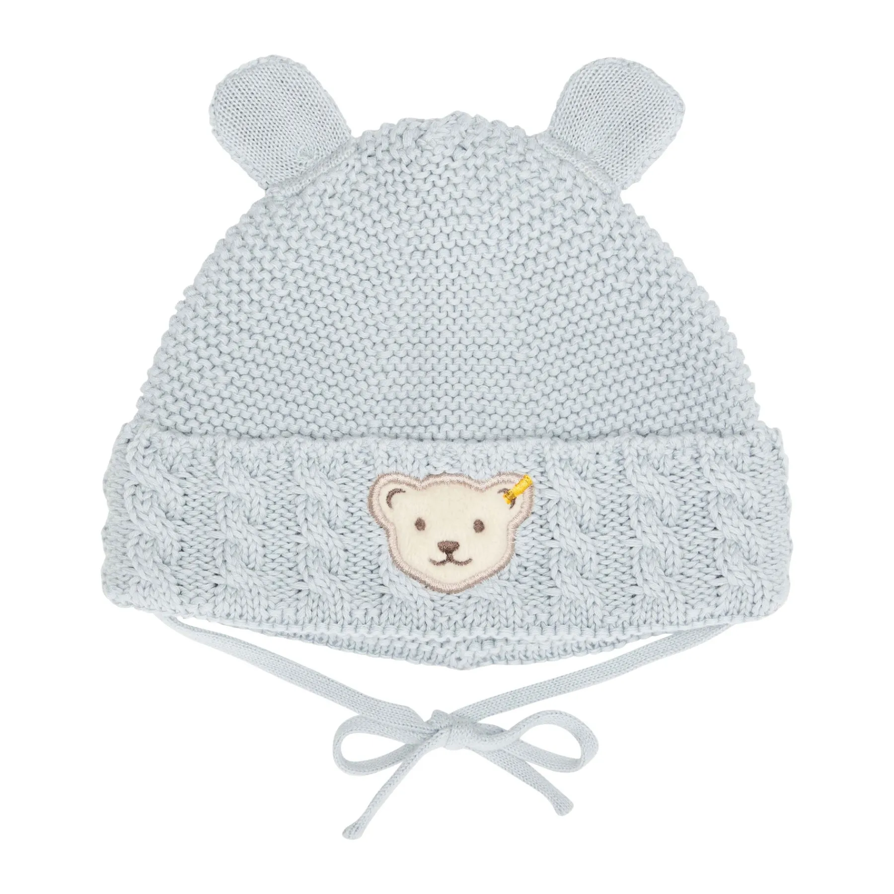 Steiff Naissance|Vêtements De Bébé Certifiés Gots*Bonnet GOTS, bleu clair