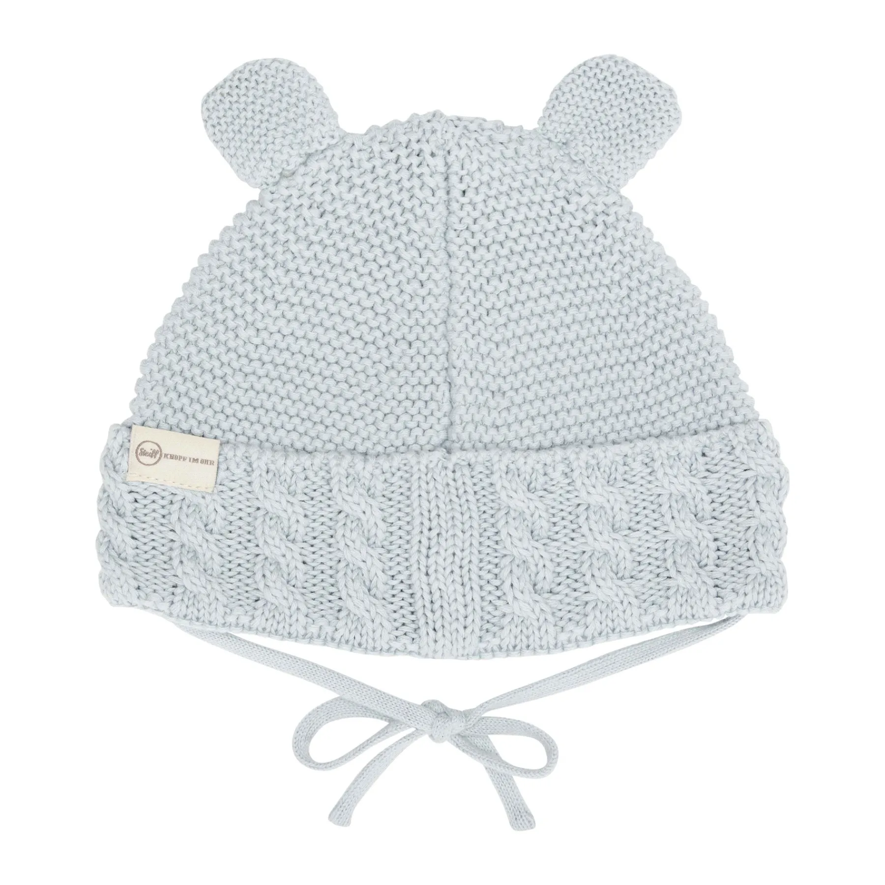 Steiff Naissance|Vêtements De Bébé Certifiés Gots*Bonnet GOTS, bleu clair