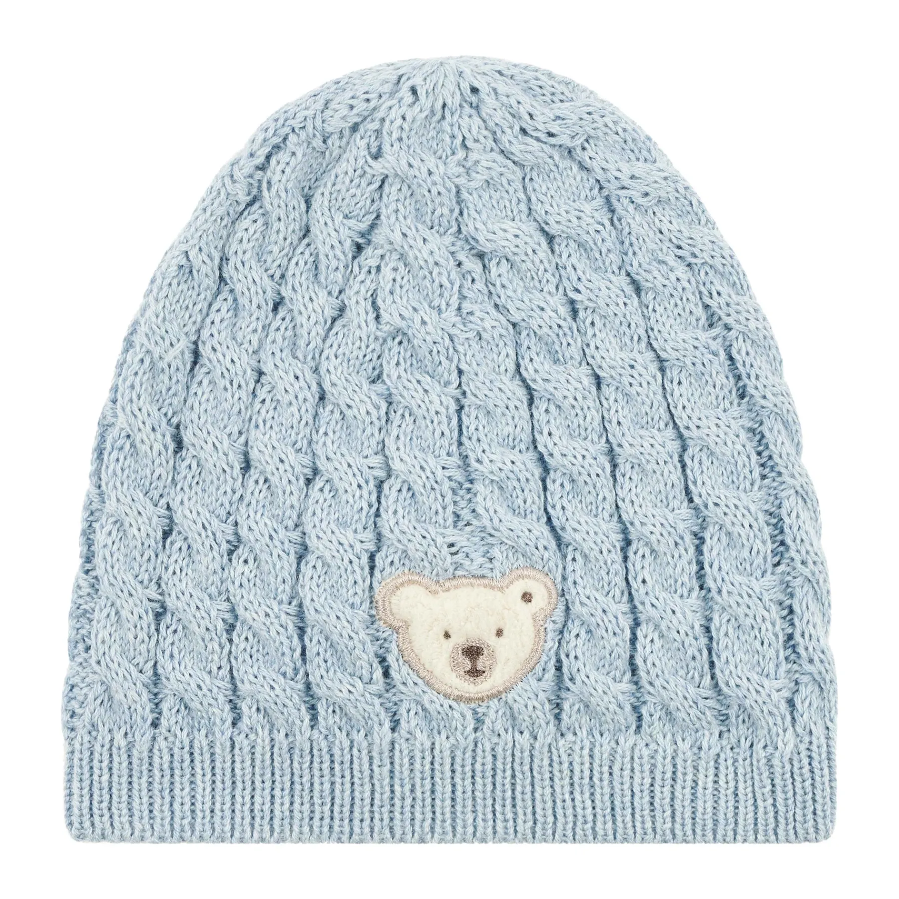 Steiff Naissance|Casquettes, Foulards Et Écharpes Triangulaires*Bonnet GOTS, bleu clair pour Garçons