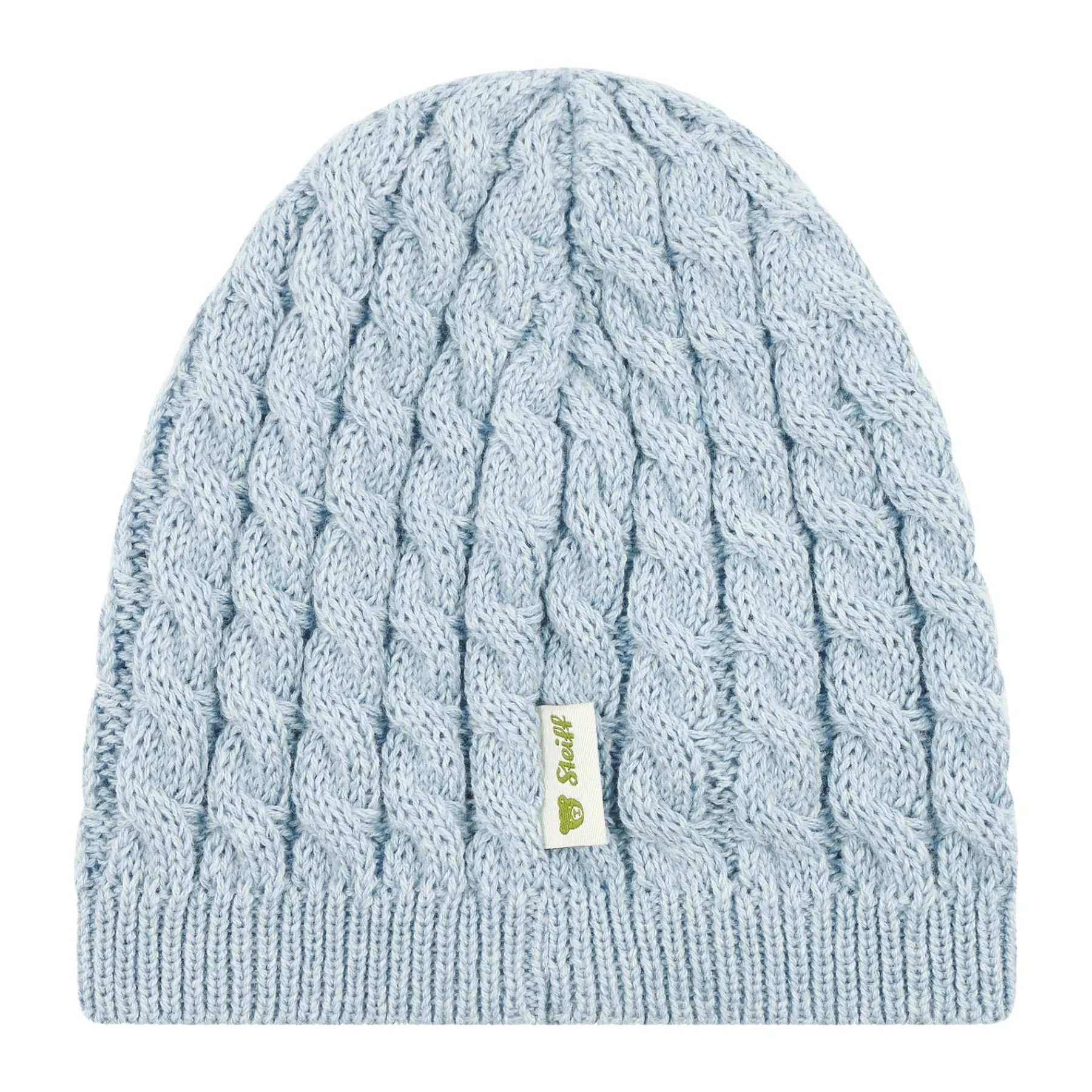 Steiff Naissance|Casquettes, Foulards Et Écharpes Triangulaires*Bonnet GOTS, bleu clair pour Garçons