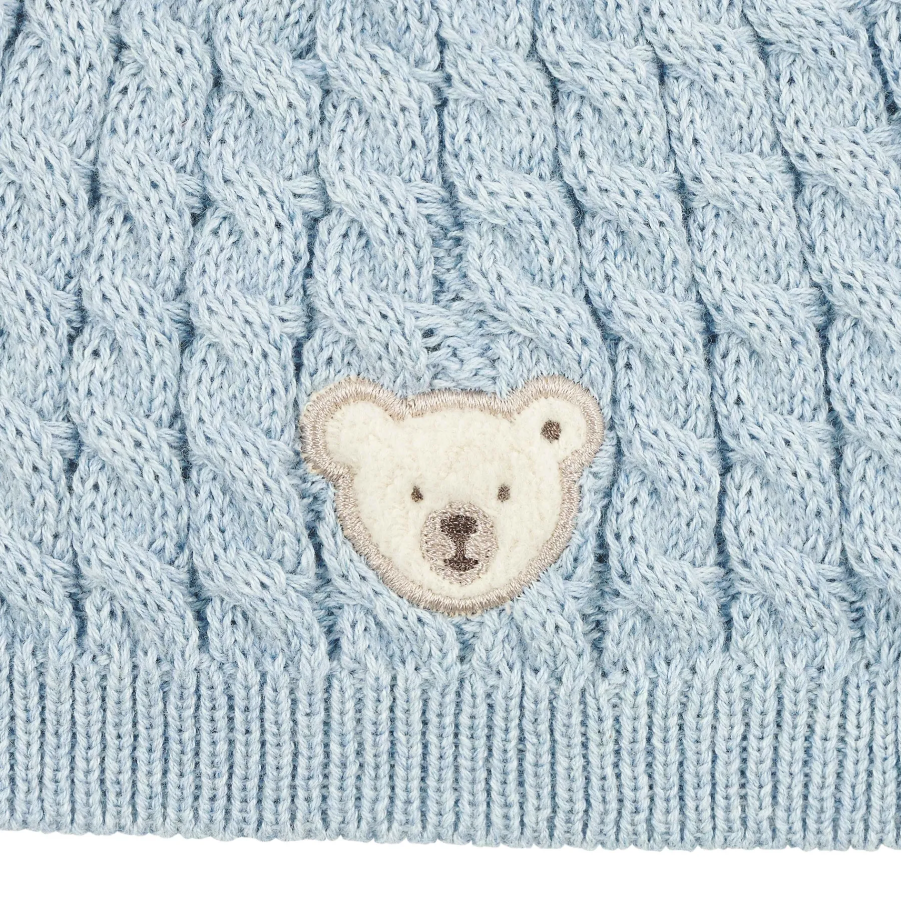 Steiff Naissance|Casquettes, Foulards Et Écharpes Triangulaires*Bonnet GOTS, bleu clair pour Garçons
