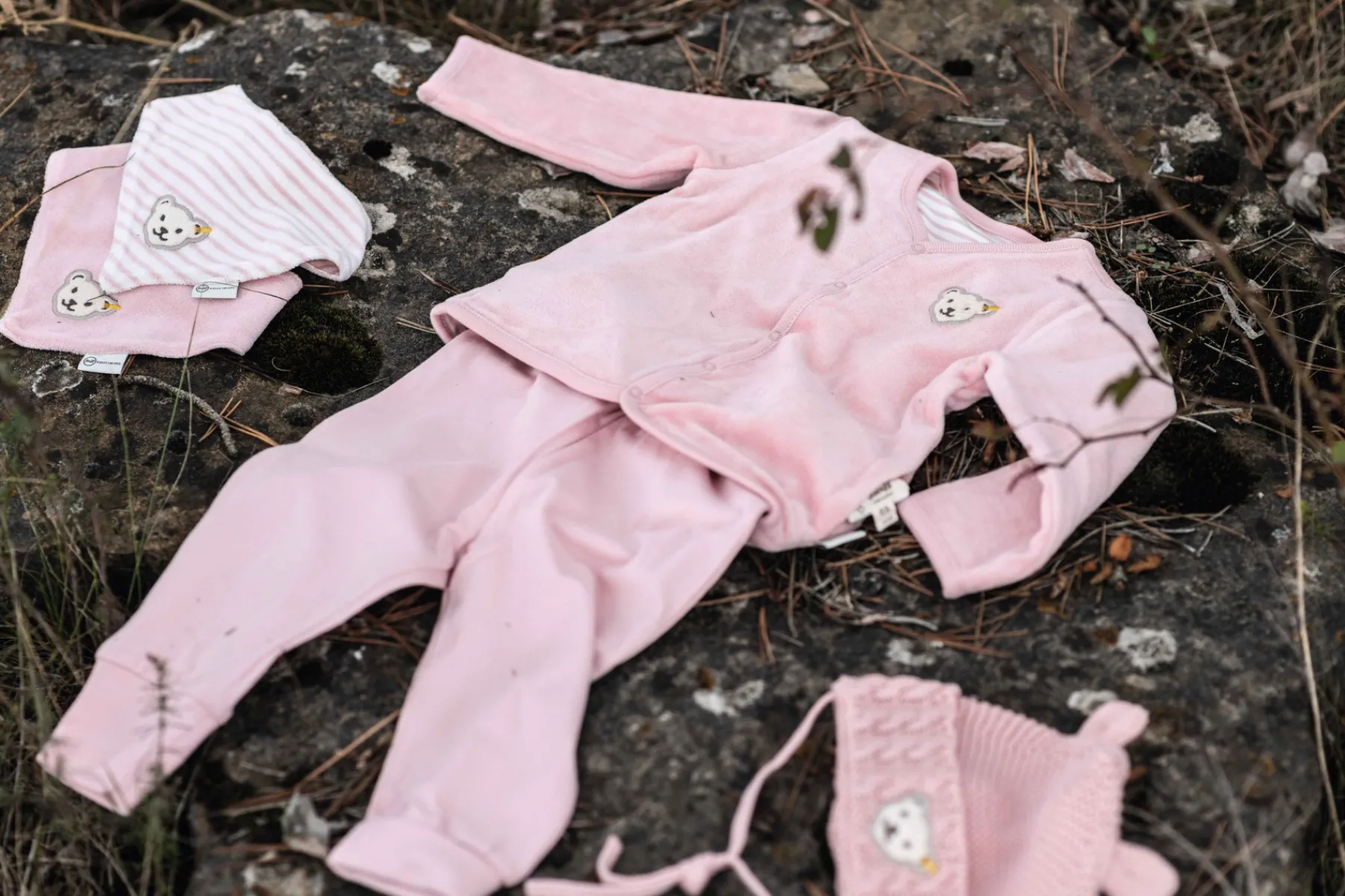 Steiff Naissance|Vêtements De Bébé Certifiés Gots*Bonnet GOTS, pâle