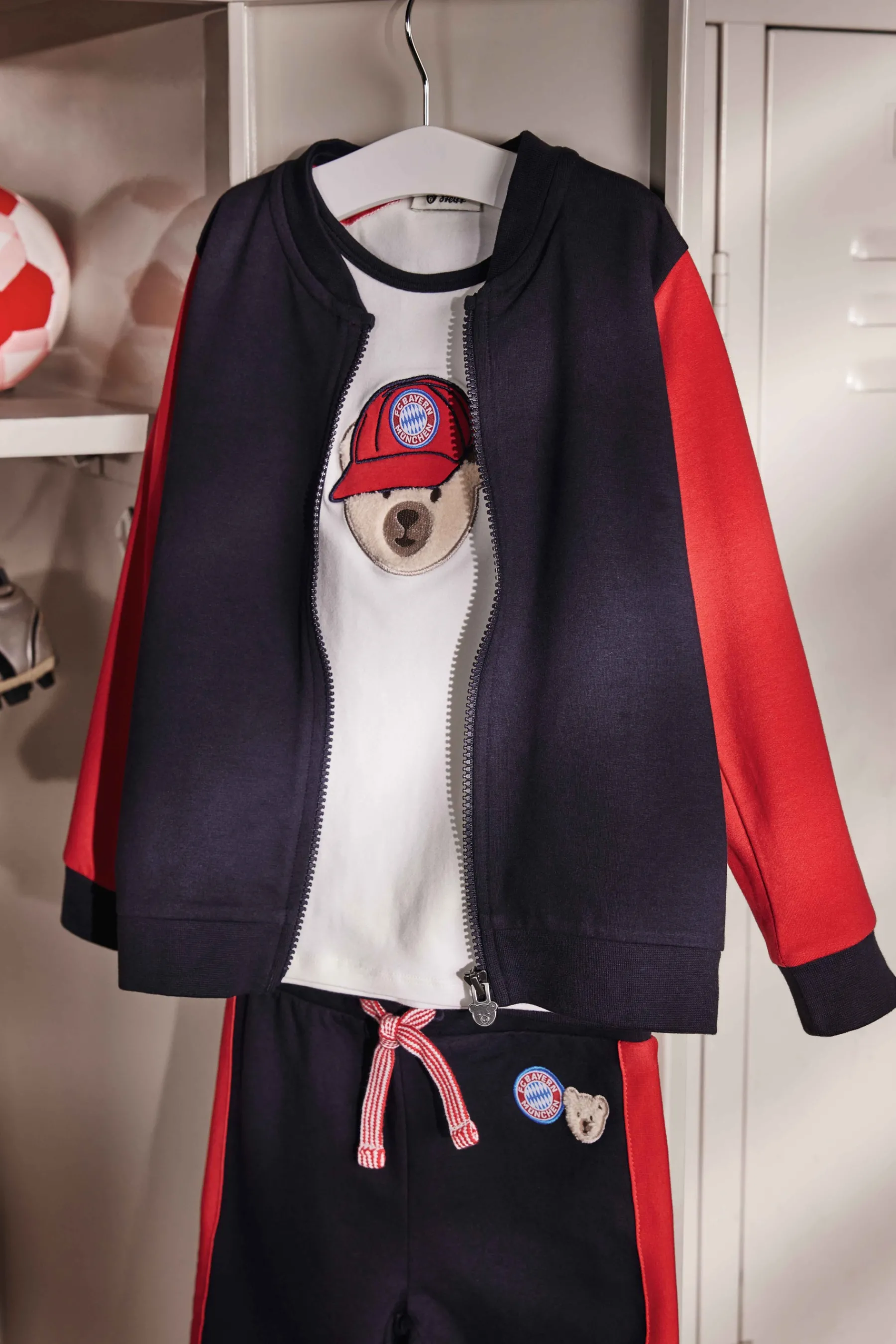 Enfant Steiff Vestes Et Sweatshirts|Vestes Et Sweatshirts*Cardigan FC Bayern, bleu foncé