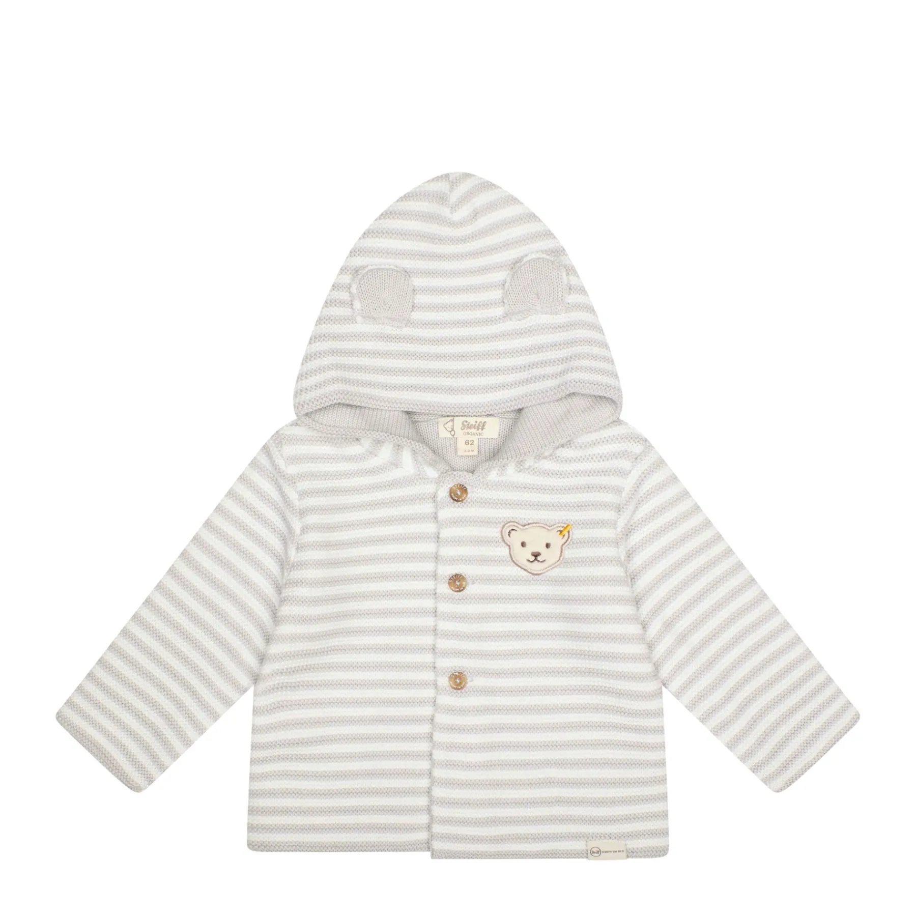 Steiff Naissance|Vêtements De Bébé Certifiés Gots*Cardigan tricot GOTS,