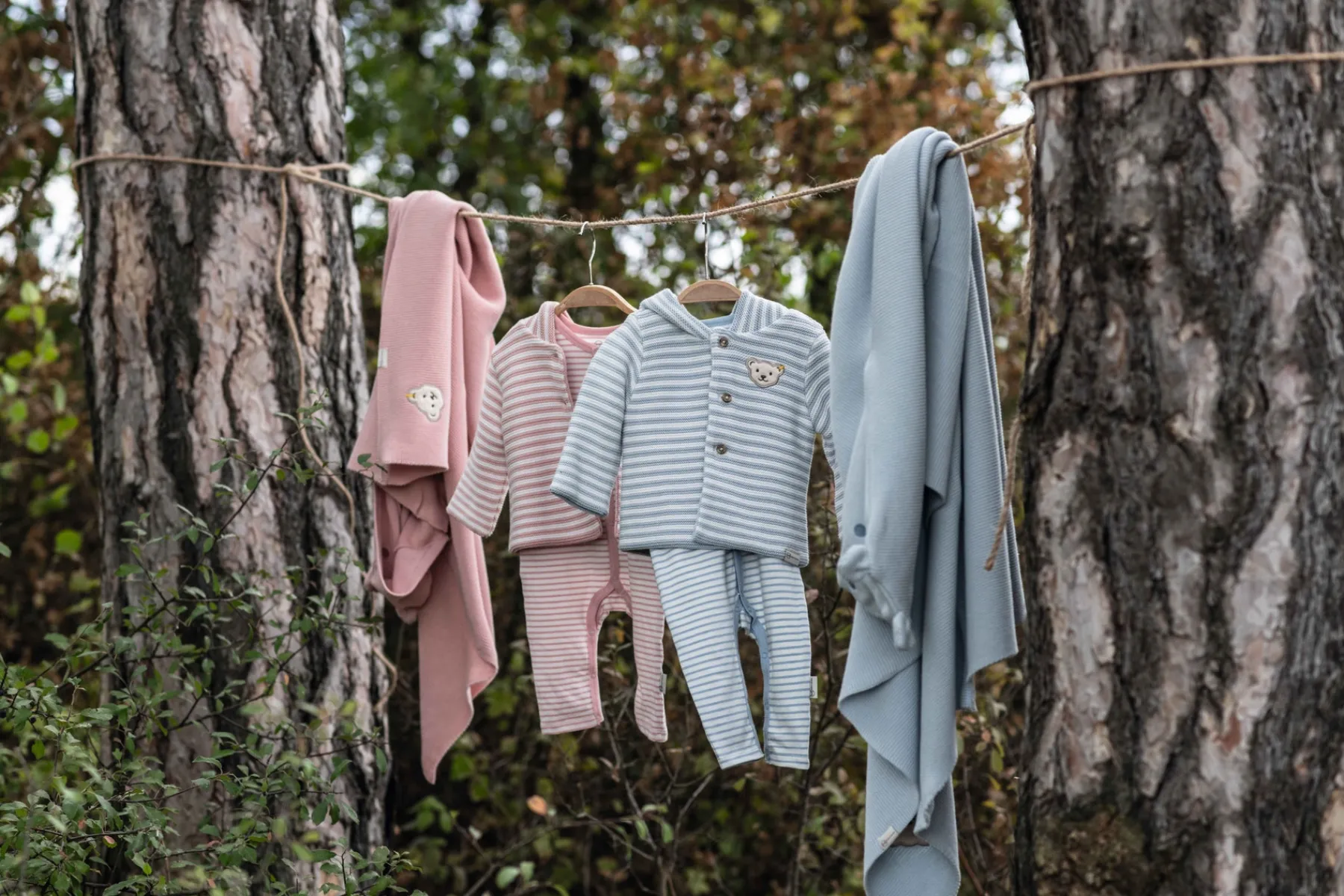 Steiff Vêtements De Bébé Certifiés Gots*Cardigan tricot GOTS, pâle