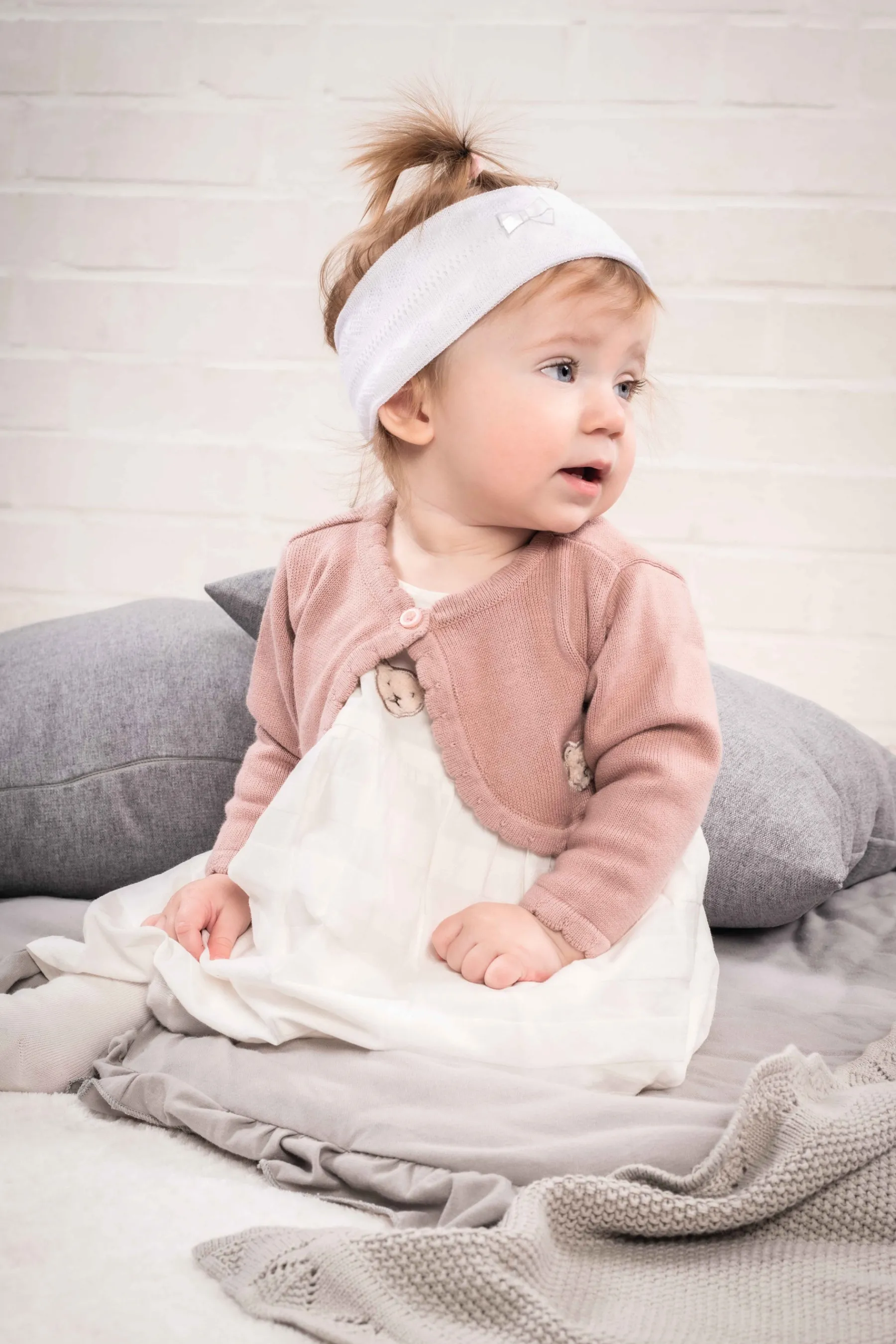 Steiff Bébé Filles (taille 56-80)*Cardigan tricot, pâle pour Filles