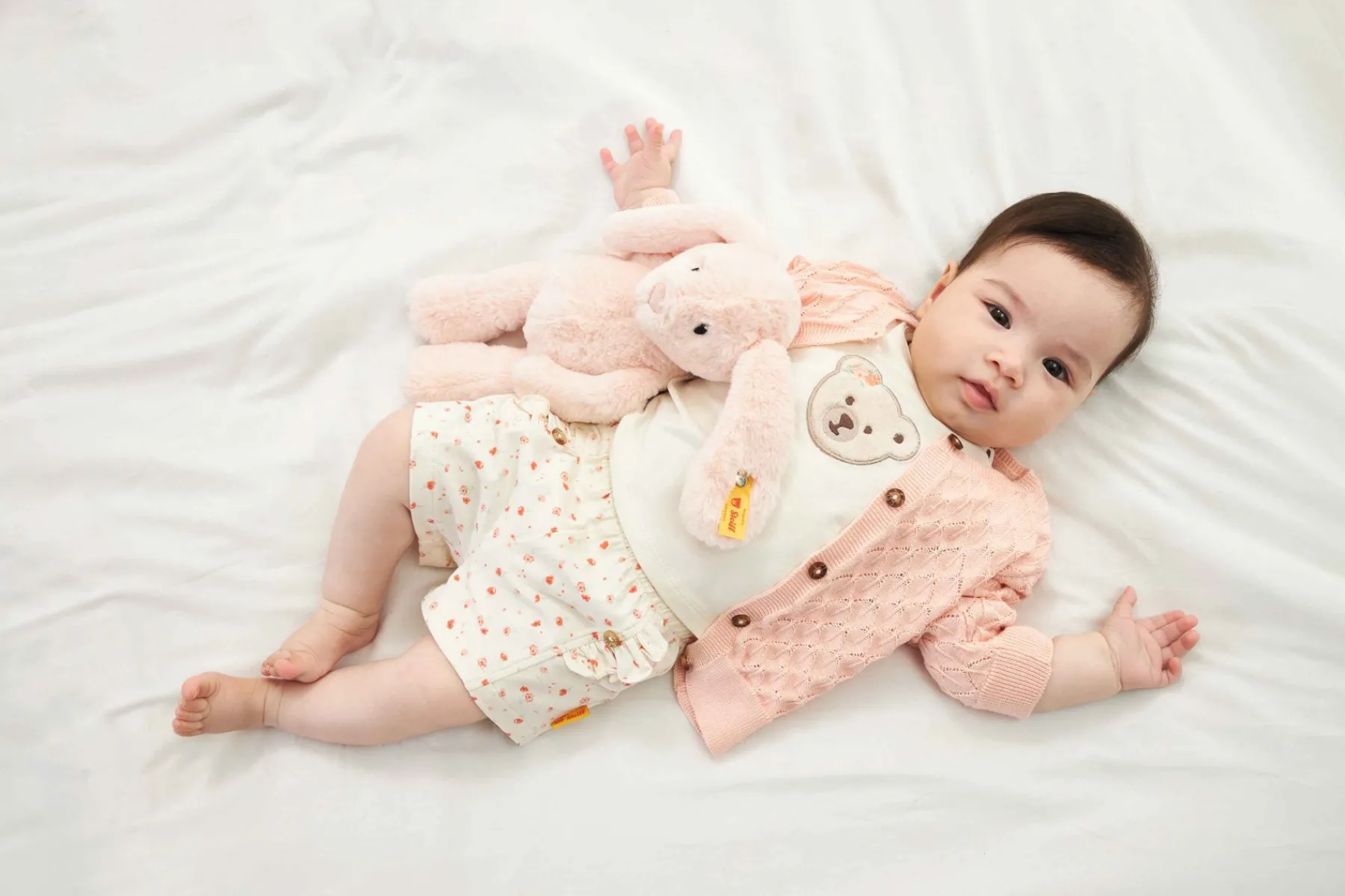 Steiff Bébé Filles (taille 56-80)*Cardigan tricot, pâle pour Filles