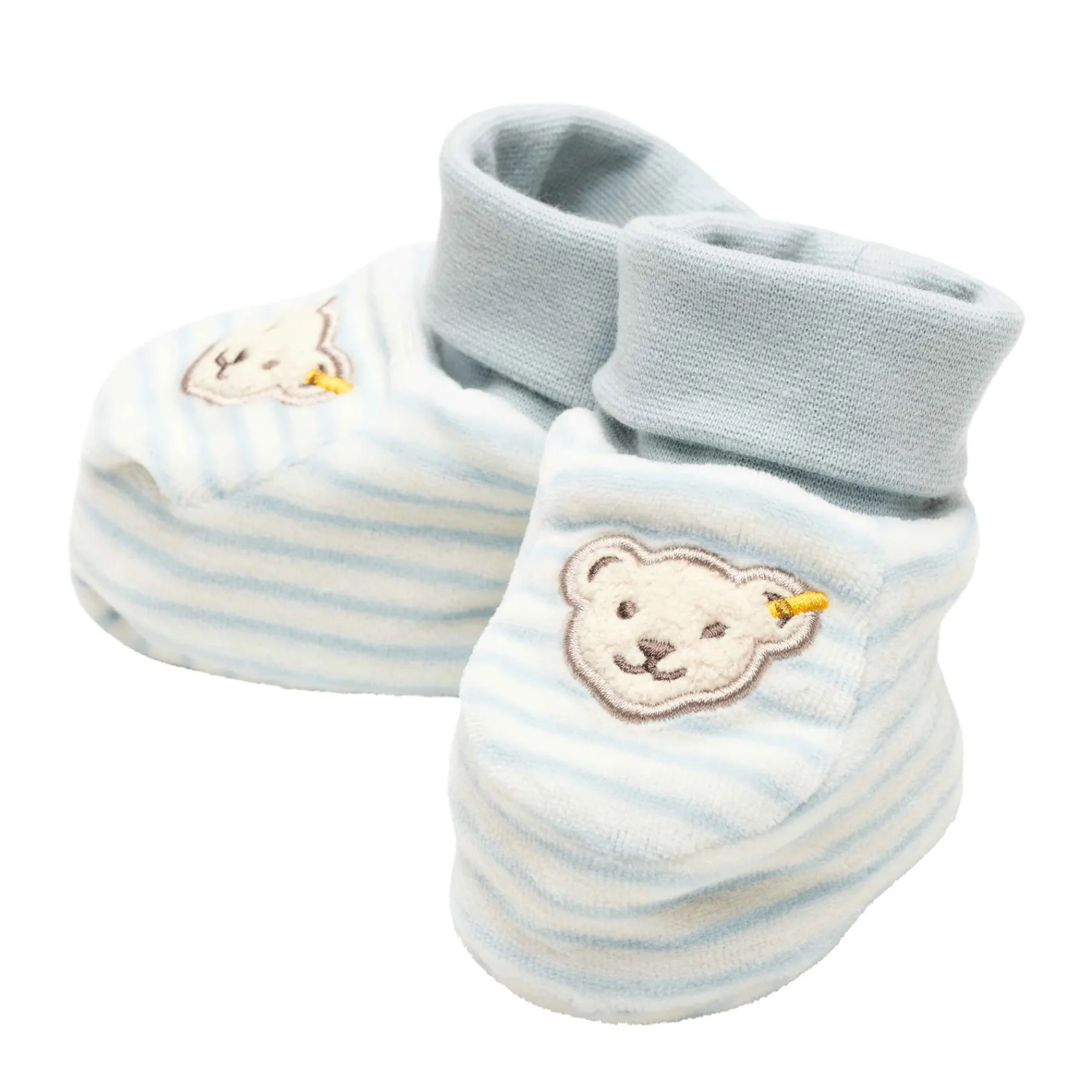 Steiff Naissance|Vêtements De Bébé Certifiés Gots*Chausson bébé GOTS, bleu clair