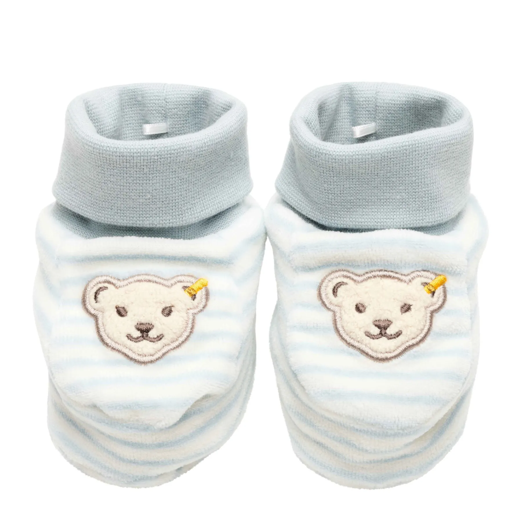 Steiff Naissance|Vêtements De Bébé Certifiés Gots*Chausson bébé GOTS, bleu clair