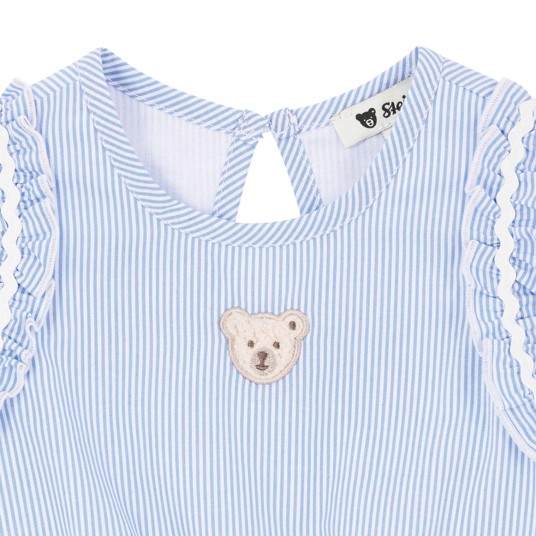 Steiff Bébé Filles (taille 56-80)*Chemise manches courtes, bleu clair pour Filles