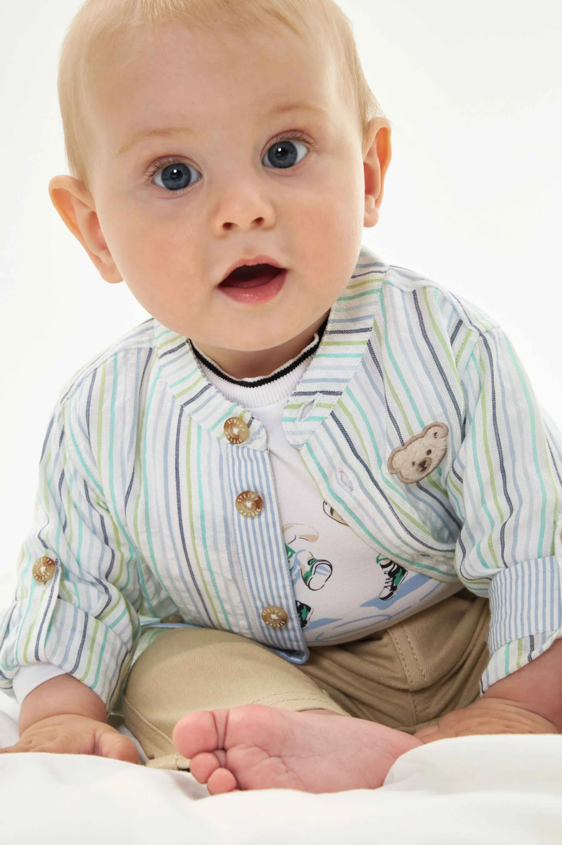 Steiff Bébé Garçon (taille 56-80)|Chemises*Chemise manches longues, pour Garçons