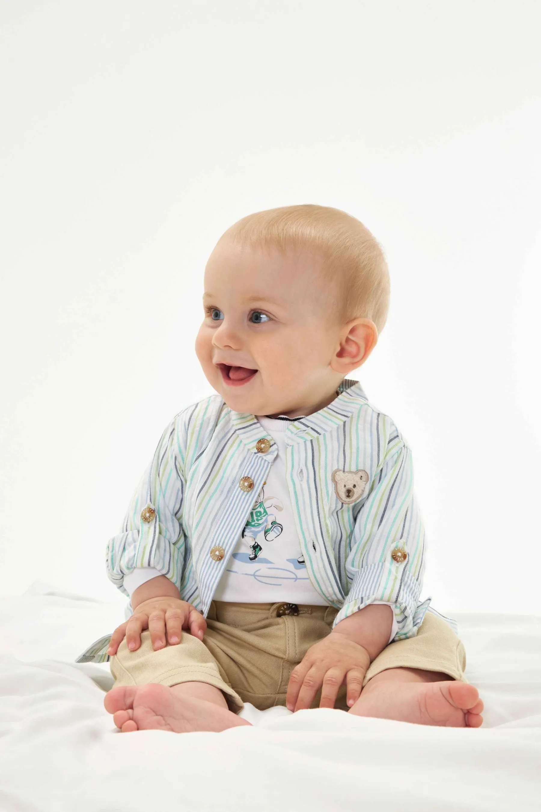 Steiff Bébé Garçon (taille 56-80)|Chemises*Chemise manches longues, pour Garçons