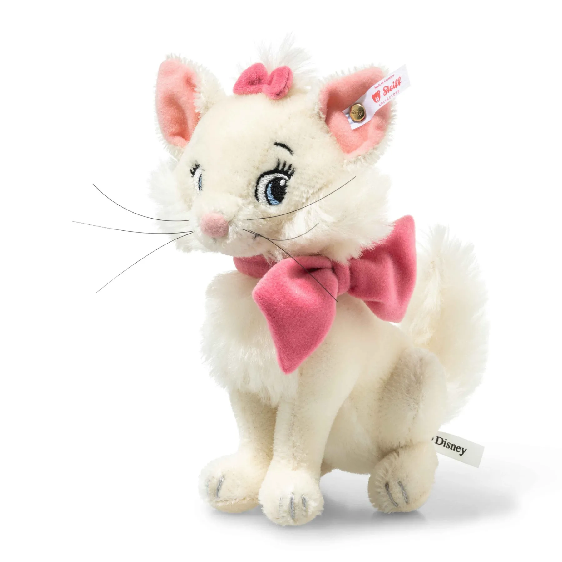 Steiff Disney|Édition Limitée*Disney Aristocat Marie, 18 cm, blanc