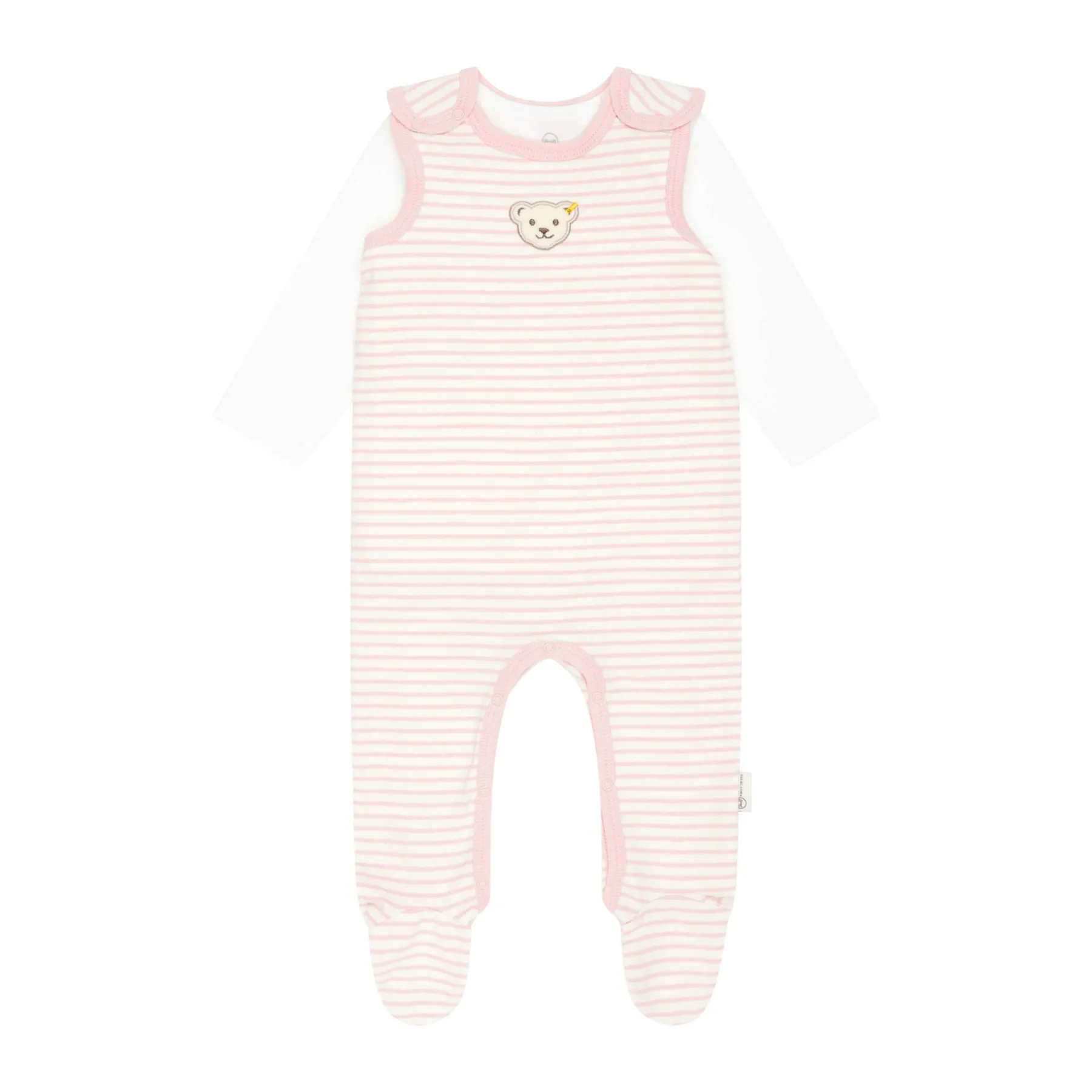 Steiff Vêtements De Bébé Certifiés Gots|Corps, Barboteuse Et Combinaisons*Ensemble grenouillère + T-shirt GOTS, pâle