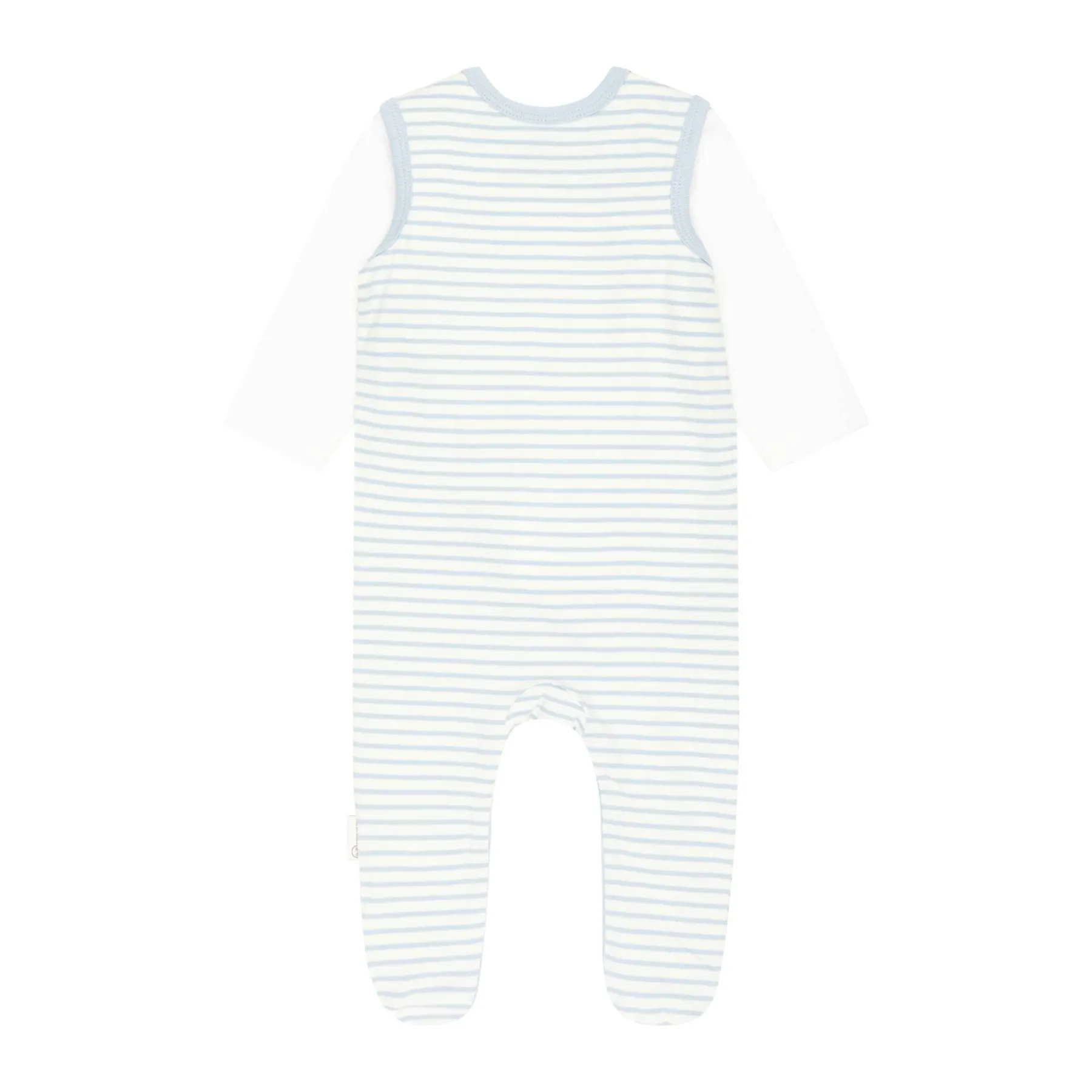 Steiff Vêtements De Bébé Certifiés Gots|Corps, Barboteuse Et Combinaisons*Ensemble grenouillère + T-shirt GOTS, bleu clair
