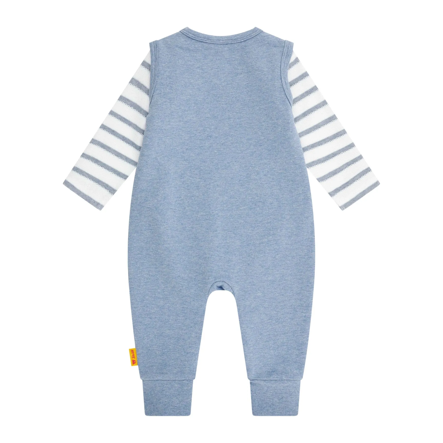 Steiff Naissance*Ensemble grenouillère + T-shirt, bleu moyenne pour Garçons