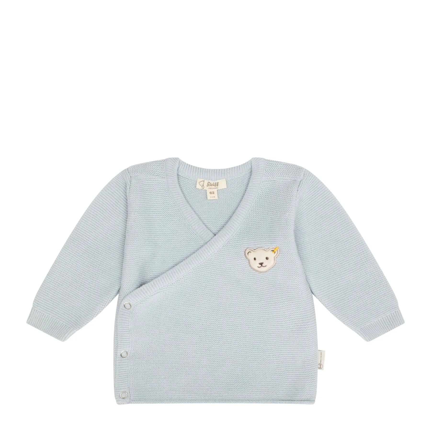 Steiff Naissance|Vêtements De Bébé Certifiés Gots*Ensemble pantalon + cache coeur GOTS, bleu clair
