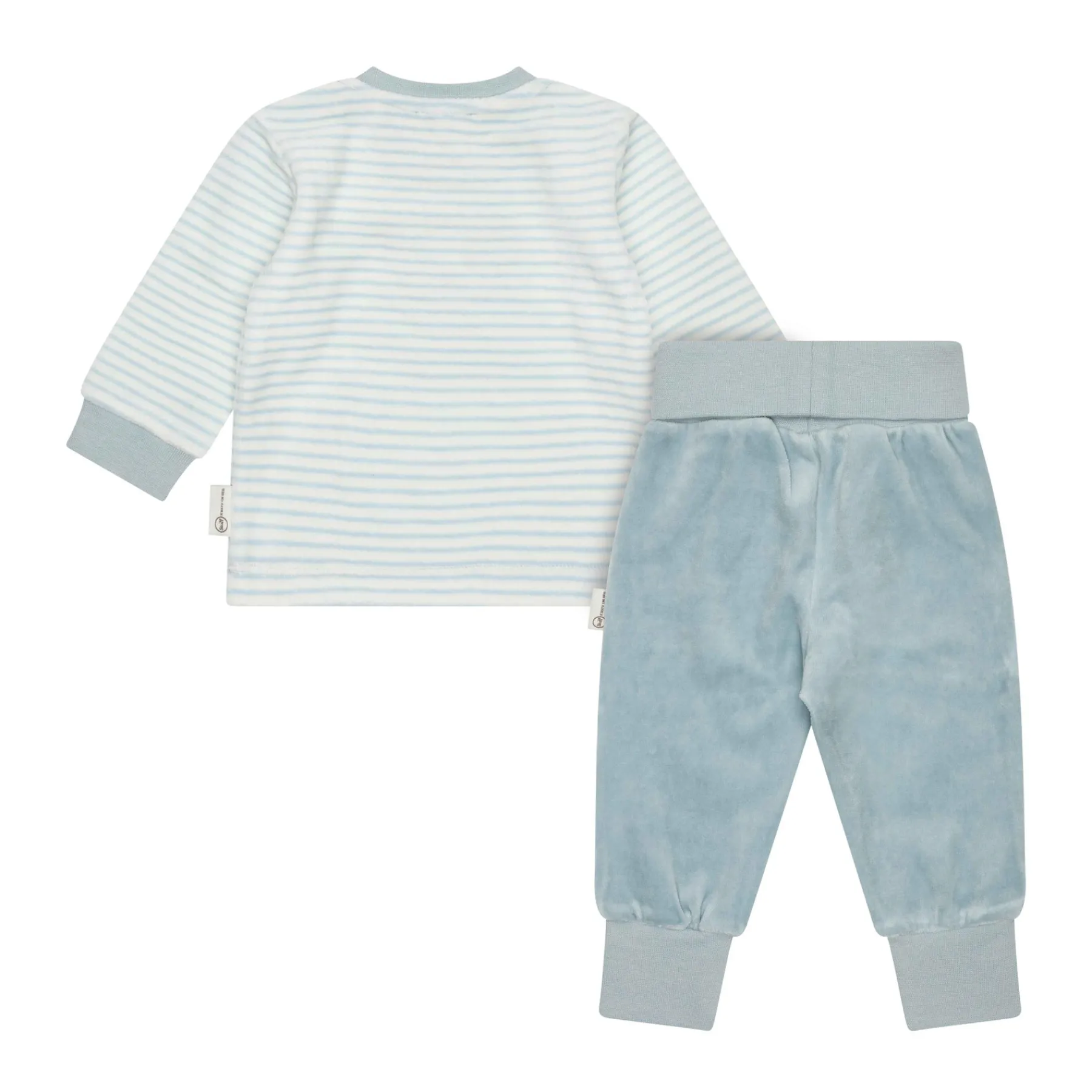 Steiff Vêtements De Bébé Certifiés Gots|Pantalons Et Jeans*Ensemble pantalon + sweatshirt GOTS, bleu clair
