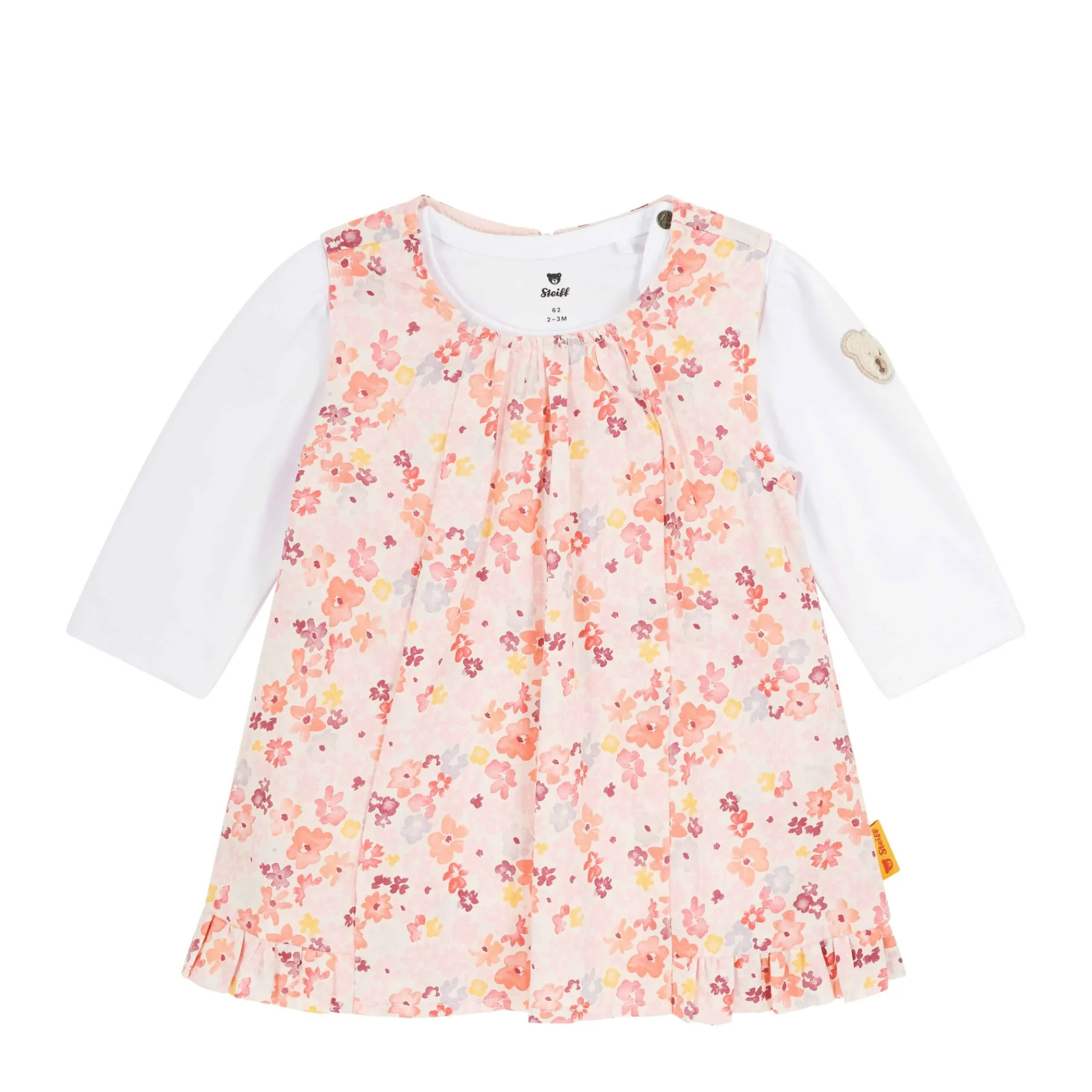 Steiff Bébé Filles (taille 56-80)*Ensemble robe + T-shirt, pâle pour Filles