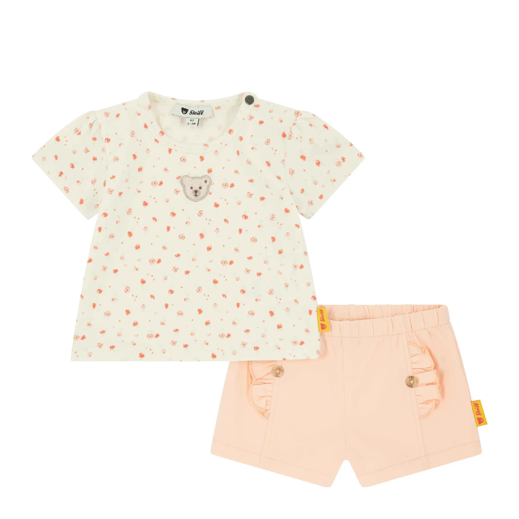 Steiff Pantalons Et Jeans|T-shirts À Manches Longues Et Courtes*Ensemble short + T-shirt, pour Filles