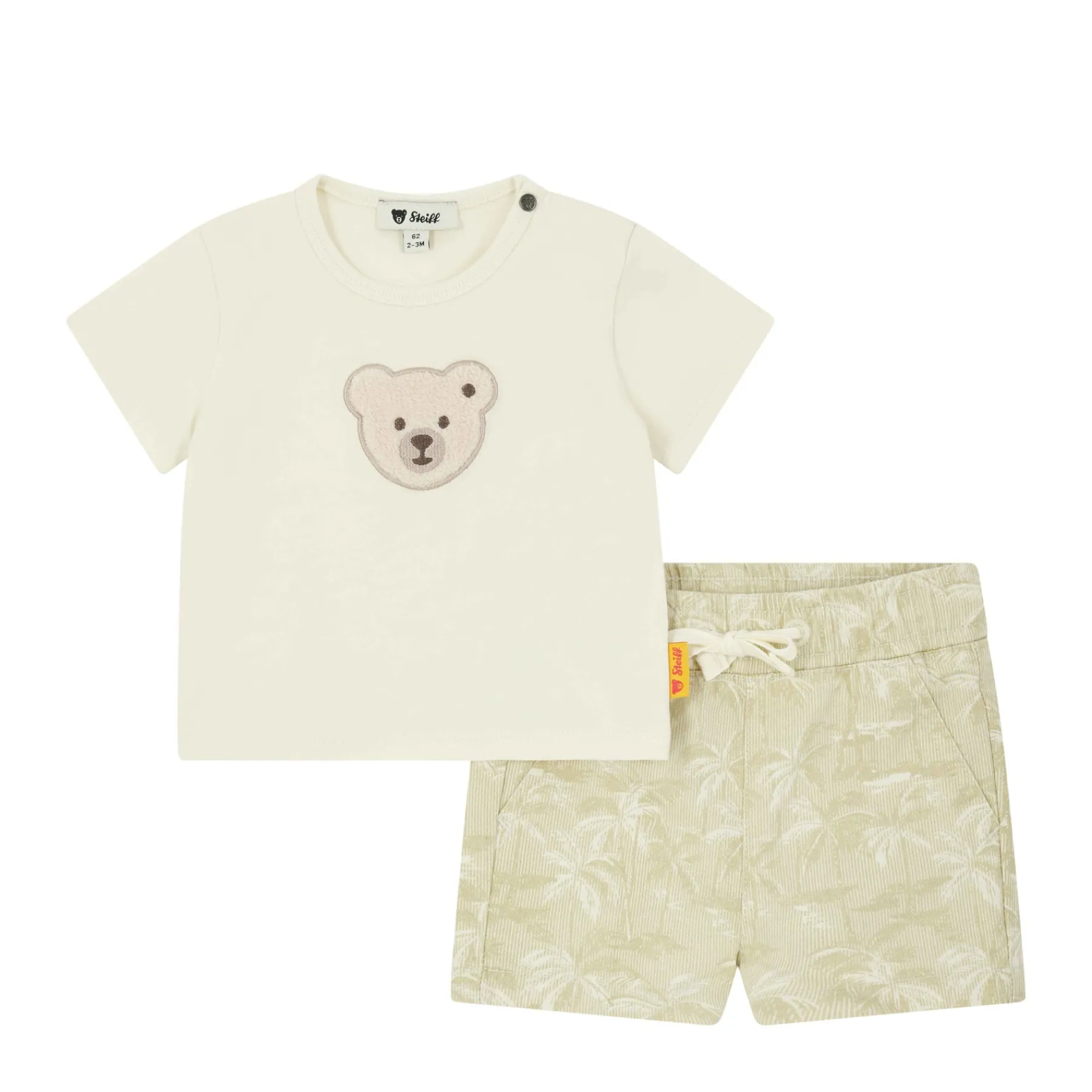 Steiff Pantalons Et Jeans|T-shirts À Manches Longues Et Courtes*Ensemble short + T-shirt, pour Garçons