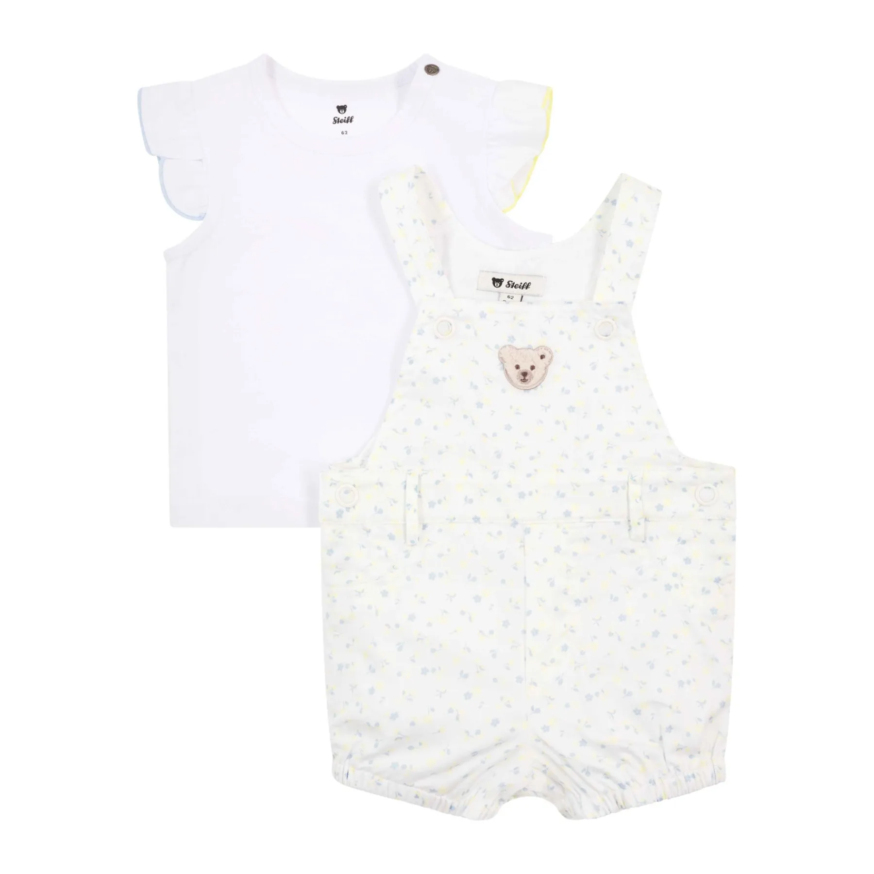 Steiff Pantalons Et Jeans*Ensemble short + T-shirt, pour Filles