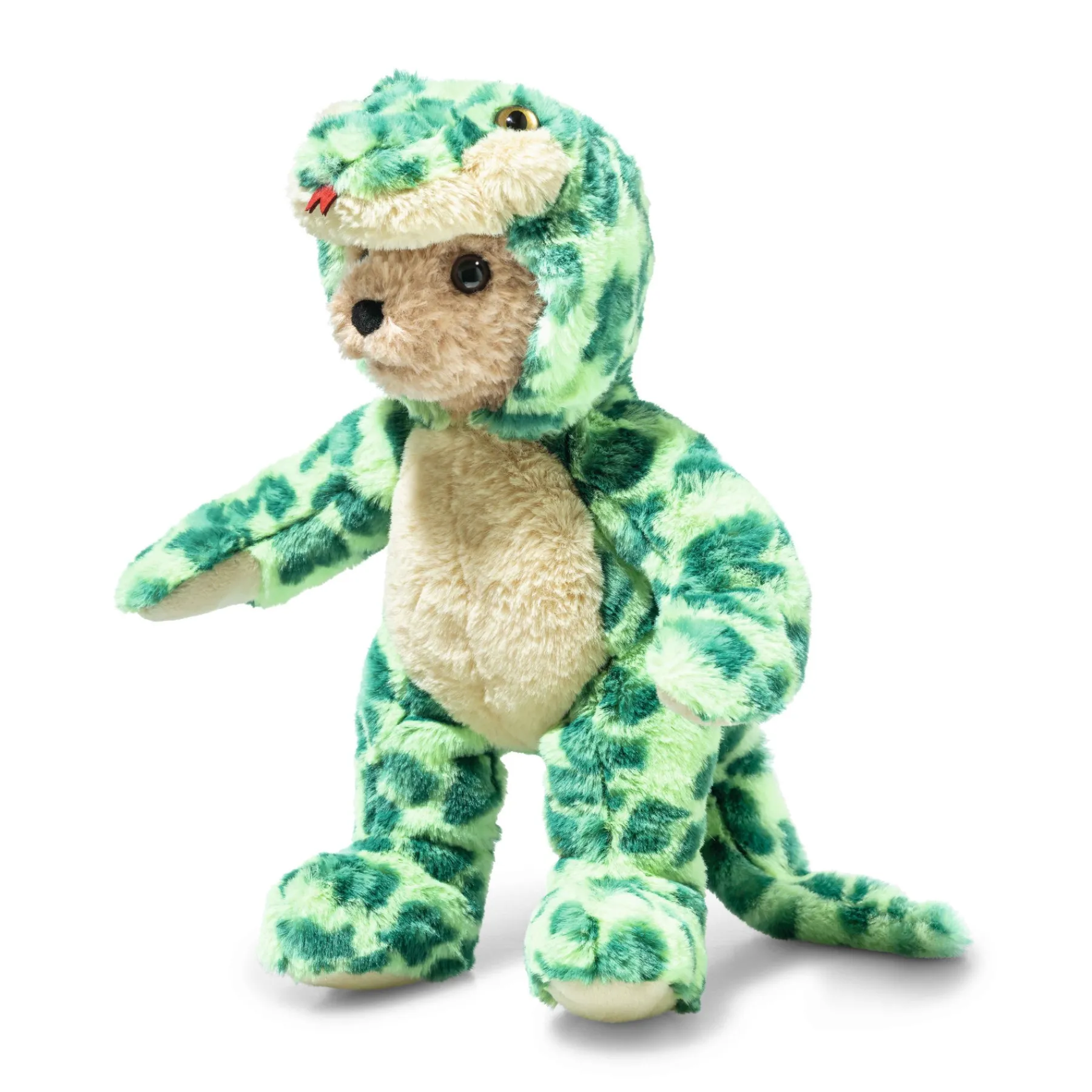 Enfant Steiff Les Porte-bonheur|Anniversaire*Hoodie-ours Teddy serpent, 27 cm, vert clair